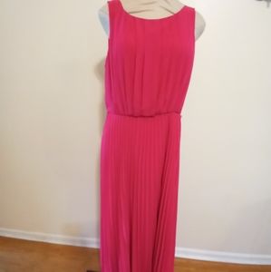 Eliza J. size 12 pleated floor length maxi dress